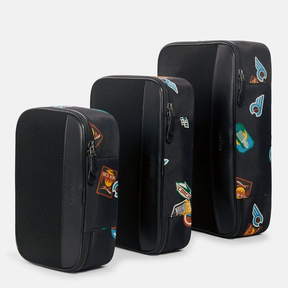 ❤️ Coach Packing Cube Set With Travel Patches 💕 - Picture 1 of 12